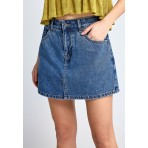 Funky Buddha Σορτς Τζιν Skort Γυναικείο (FBL013-171-03-MD-BLUE)