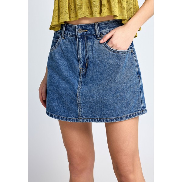 Funky Buddha Σορτς Τζιν Skort Γυναικείο (FBL013-171-03-MD-BLUE)