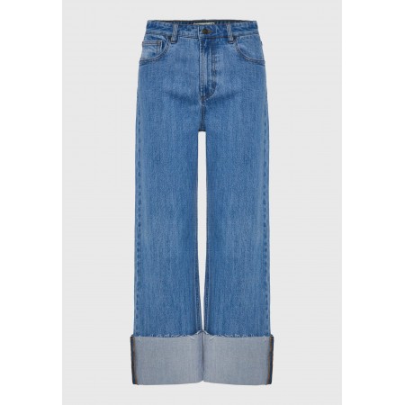 Funky Buddha Γυναικείο Παντελόνι Τζιν Μπλε