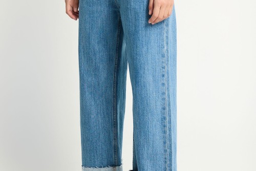 Funky Buddha Turn-Up Παντελόνι Τζιν Γυναικείο (FBL013-172-02-LT-BLUE)