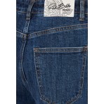 Funky Buddha Γυναικείο Παντελόνι Τζιν Μπλε Σκούρο