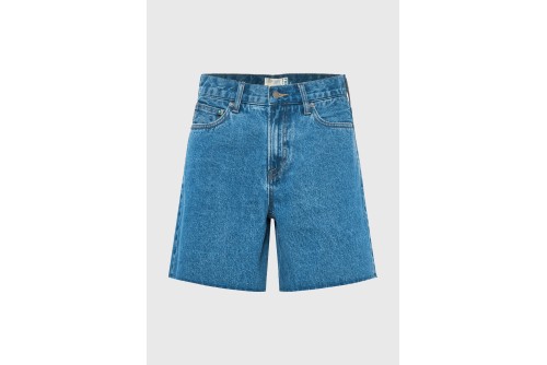 Funky Buddha Mid-Rise Σορτς Τζιν Γυναικείο (FBL013-173-03-MD-BLUE)