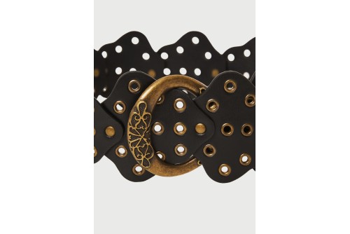 Funky Buddha Ζώνη Casual (FBL013-174-10-BLACK)