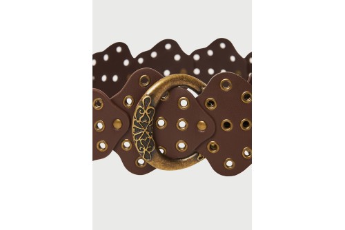 Funky Buddha Ζώνη Casual (FBL013-174-10-BRUNETTE)
