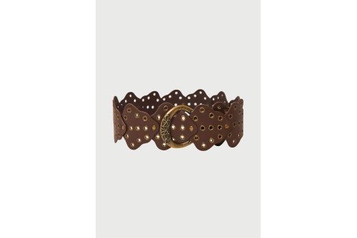 Funky Buddha Ζώνη Casual (FBL013-174-10-BRUNETTE)