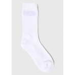 Funky Buddha Γυναικείες Ψηλές Κάλτσες Λευκές 1 Ζευγάρι