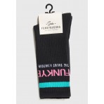 Funky Buddha Γυναικείες Ψηλές Κάλτσες Μαύρες 1 Ζευγάρι