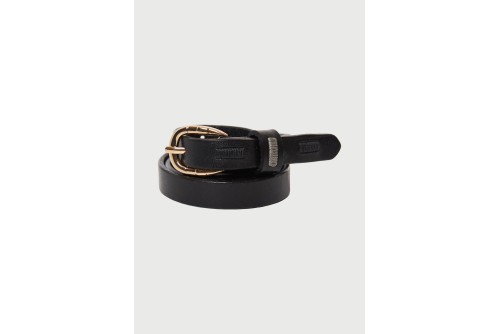 Funky Buddha Leather Ζώνη Casual (FBL013-446-10-BLACK)