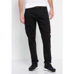Funky Buddha Ανδρικό Παντελόνι Cargo (FBM007-002-02-BLACK)