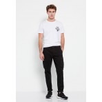 Funky Buddha Ανδρικό Παντελόνι Cargo (FBM007-002-02-BLACK)