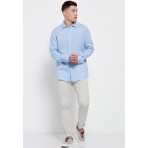 Funky Buddha Ανδρικό Πουκάμισο (FBM007-004-05-SKY-MEL)