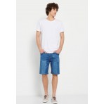 Funky Buddha Ανδρική Μπλούζα Με Κοντό Μανίκι Basic (FBM007-018-04-WHITE)