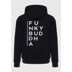 Funky Buddha Ανδρικό Φούτερ Με Κουκούλα (FBM008-068-06-BLACK)