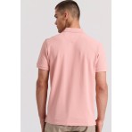 Funky Buddha Ανδρικό Κοντομάνικο Polo T-Shirt Ροζ