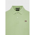 Funky Buddha Essential Κοντομάνικο Polo T-Shirt Πράσινο