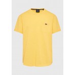 Funky Buddha Ανδρικό Κοντομάνικο T-Shirt Κίτρινο