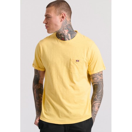 Funky Buddha Ανδρικό Κοντομάνικο T-Shirt Κίτρινο