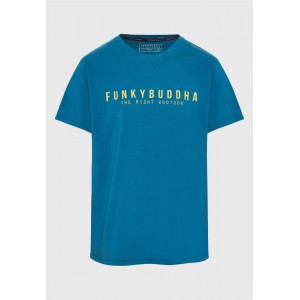 Funky Buddha T-Shirt Ανδρικό (FBM009-010-04-DEEP-TEAL)