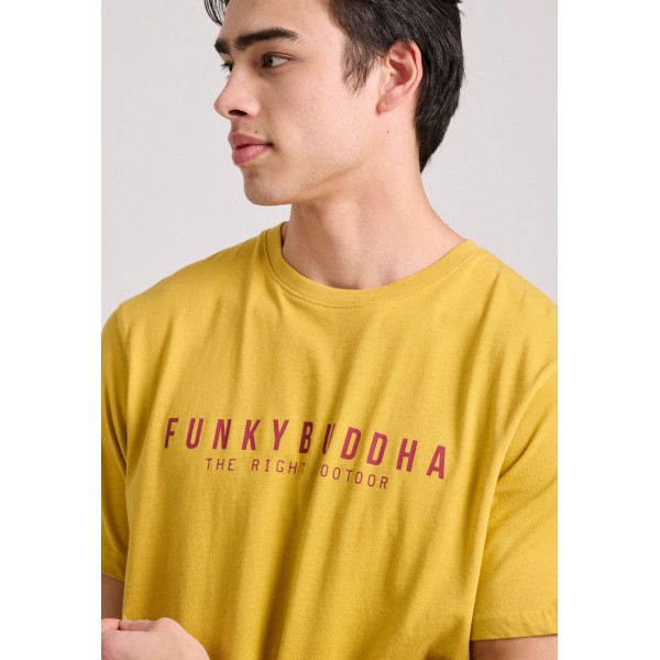 Funky Buddha T-Shirt Ανδρικό (FBM009-010-04-DIRTY-LIME)