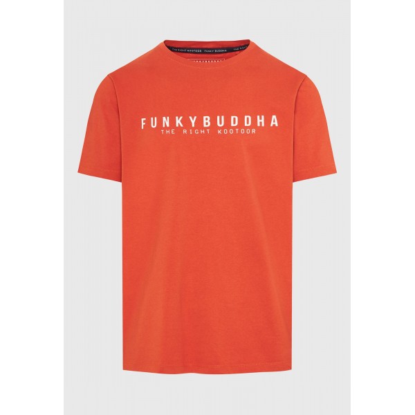 Funky Buddha T-Shirt Ανδρικό (FBM009-010-04-PAPRIKA)