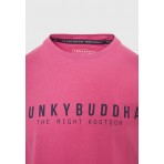 Funky Buddha Ανδρική Κοντομάνικη Μπλούζα Φούξια