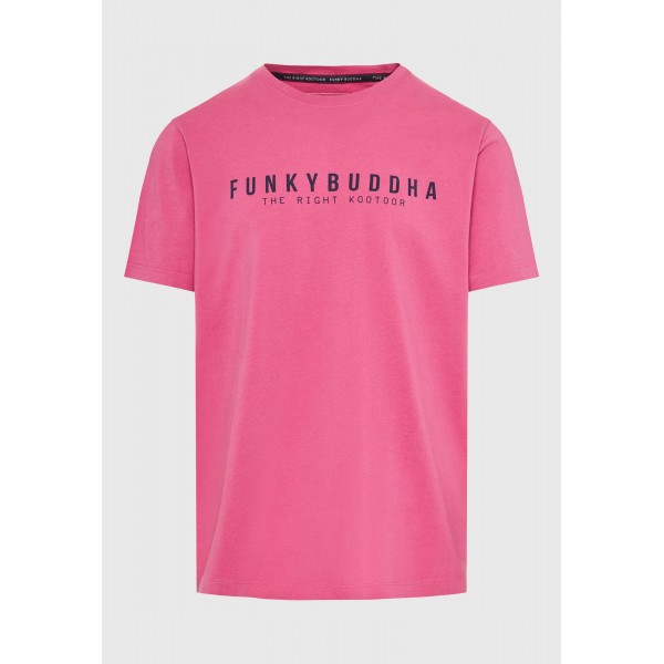 Funky Buddha T-Shirt Ανδρικό (FBM009-010-04-ROSE)