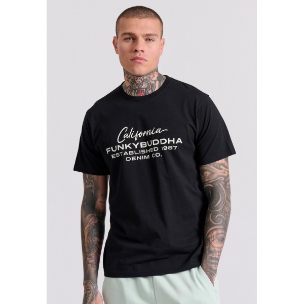 Funky Buddha T-Shirt Ανδρικό (FBM009-017-04-BLACK)