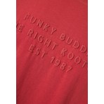 Funky Buddha Ανδρικό Κοντομάνικο T-Shirt Κεραμιδί