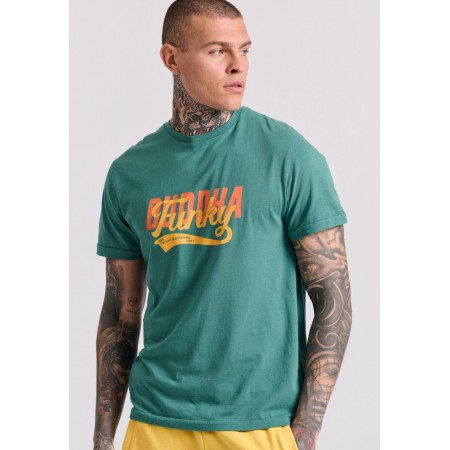 Funky Buddha Ανδρική Κοντομάνικη Μπλούζα Πράσινη