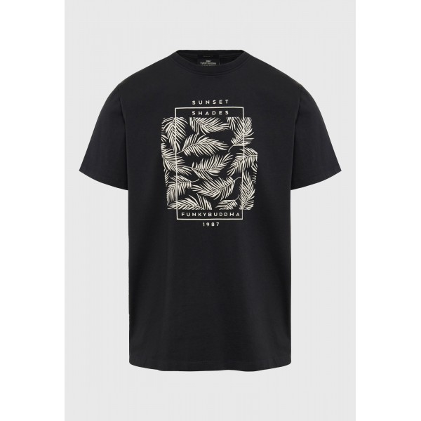 Funky Buddha T-Shirt  Ανδρικό (FBM009-065-04-ANTHRACITE)
