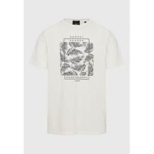 Funky Buddha T-Shirt Ανδρικό (FBM009-065-04-OFF-WHITE)