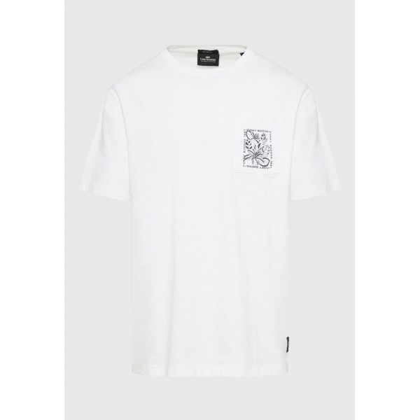 Funky Buddha T-Shirt Ανδρικό (FBM009-066-04-WHITE)