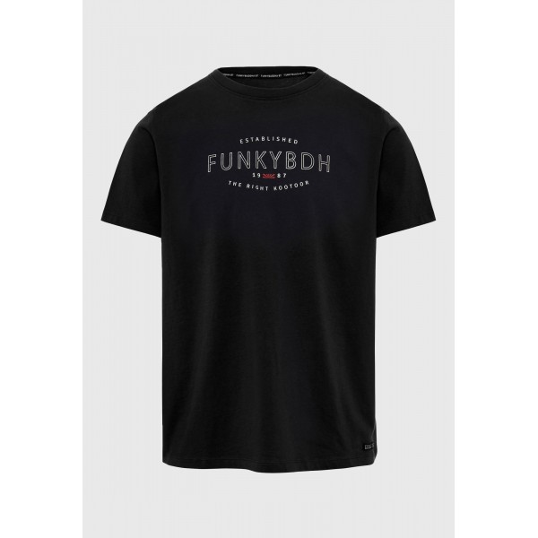 Funky Buddha T-Shirt Ανδρικό (FBM009-094-04-BLACK)
