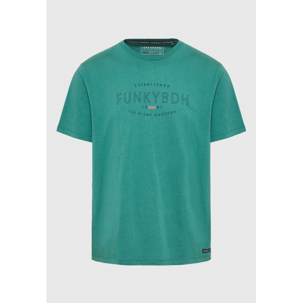 Funky Buddha T-Shirt Ανδρικό (FBM009-094-04-PALM-LEAF)