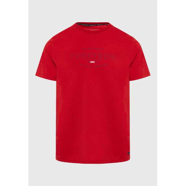 Funky Buddha T-Shirt Ανδρικό (FBM009-094-04-SALSA-RED)