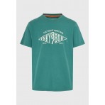 Funky Buddha Ανδρικό Κοντομάνικο T-Shirt Πράσινο