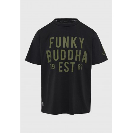 Funky Buddha T-Shirt Ανδρικό (FBM009-099-04-ANTHRACITE)