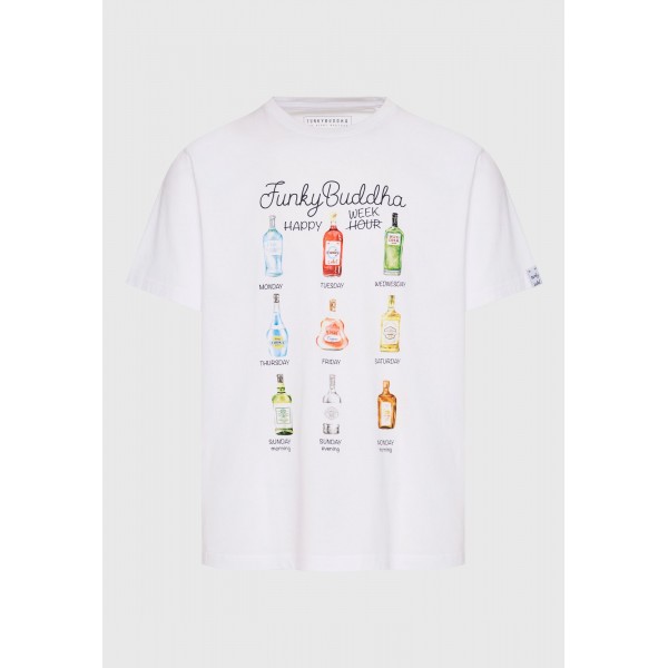 Funky Buddha T-Shirt Ανδρικό (FBM009-304-04-WHITE)
