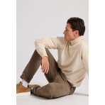 Funky Buddha Ανδρικό Παντελόνι Chino Καφέ