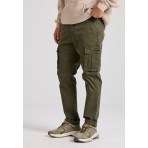 Funky Buddha Ανδρικό Παντελόνι Cargo Λαδί