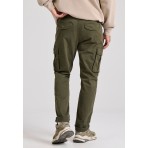 Funky Buddha Ανδρικό Παντελόνι Cargo Λαδί