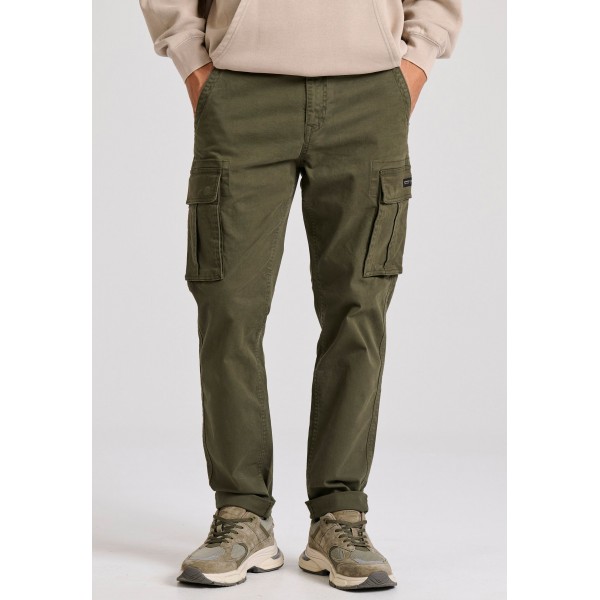 Funky Buddha Παντελόνι Cargo Ανδρικό (FBM010-002-02-DUSTY-OLIVE)