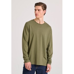 Funky Buddha Ανδρική Μπλούζα Μακρύ Μανίκι (FBM010-013-07-CEMENT)