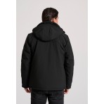 Funky Buddha Ανδρικό Μπουφάν Softshell Μαύρο