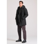 Funky Buddha Ανδρικό Παρκά Μπουφάν Μαύρο