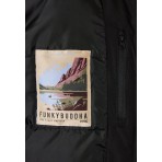 Funky Buddha Ανδρικό Παρκά Μπουφάν Μαύρο