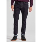 Funky Budda Ανδρικό Τζιν Παντελόνι Τapered Fit Μπλε Σκούρο