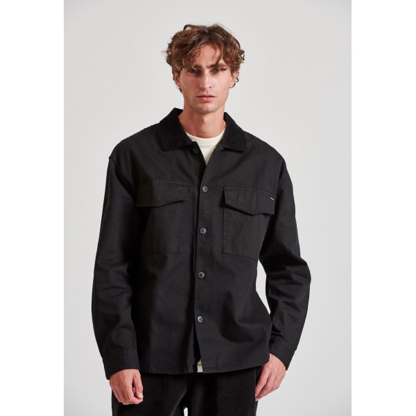 Funky Buddha Πουκάμισο Μακρυμάνικο Ανδρικό (FBM010-075-05-BLACK)