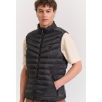 Funky Buddha Ανδρικό Αμάνικο Μπουφάν Puffer Μαύρο