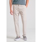 Funky Buddha The Essentials Ανδρικό Παντελόνι Chino Γκρι Ανοιχτό